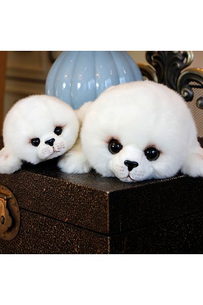 Choice M White Dropshipping Soft Cute Seals Plush Toy Sea World Animal Sea Lion Plush Stuffed Doll Big Eyes