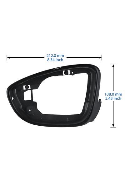 Choice Black Left Wing Door Mirror Cover Frame For Vw Passat B7 Cc Jetta Eos Scirocco Beetle