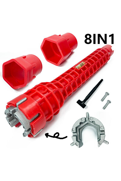 Choice1 مفتاح إصلاح صنبور الحوض B 5/8 في 1 أداة إصلاح صنبور المطبخ غير القابل...