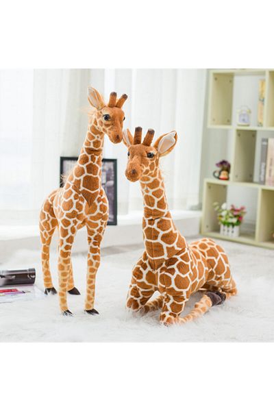 Choice 60cm giraffe Huge Real Life Giraffe Plush Toys Cute Stuffed Animal Dolls Soft Simulation Giraffe Dol