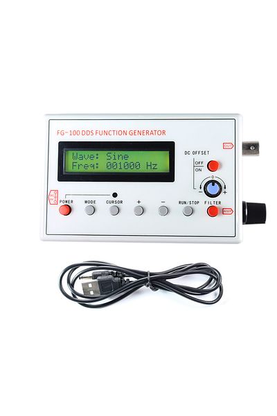 Choice Fg-100 Dds Function Signal Generator Frequency Counter 1hz - 500khz Signal Source Module Sine Squ...