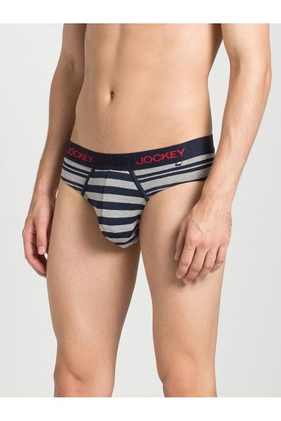 JOCKEY سروال داخلي مخطط من USA Originals US67-01 متعدد الألوان