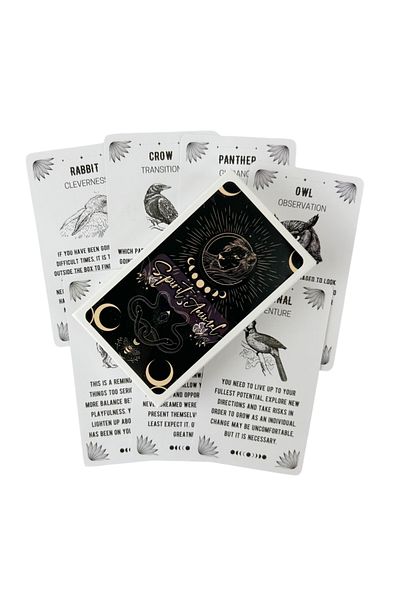 Choice مجموعة بطاقات أوراكل TS240 Spirit Animals Divination Deck إصدار الرؤية الإنجليزية لعبة لعب لوحة التاروت