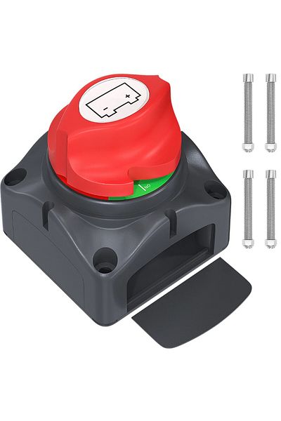 Choice Car Battery Disconnect Switch 48V 24V 12V Cut Off 2 Position 2 Pin M10 275A Battery Connection Sw...