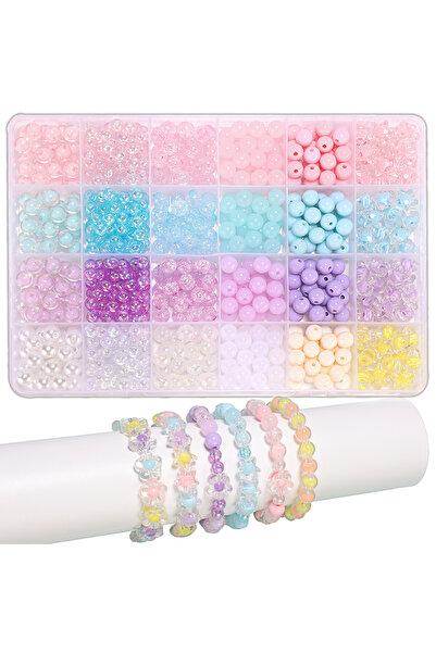 Choice مجموعة صنع أساور من خرز دائري متعدد الاستخدامات مقاس 8 مم، خرز أساور، ...