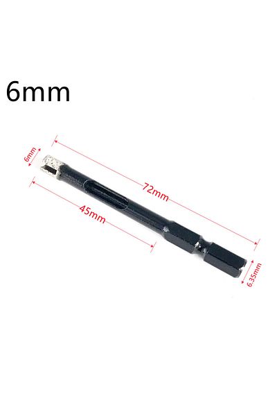 RSMXYO 6mm 6mm 8mm 10mm 12mm 14mm 16mm Hexagonal Shank Sintered Marble Granite Hole Opener Brazed Diamond C