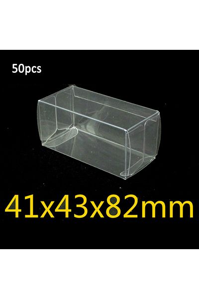Choice 50pcs 20/25/50pcs 41*43*82mm Tool Organization Pvc Protector Boxes 1:64 Toys Car Toy Box Case Displa