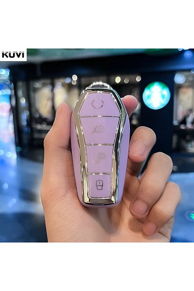 Choice Purple Tpu Car Key Case Cover Shell For Byd Song Plus Atto 3 Han Ev Tang Dm Qin Seal Dolphin Remote