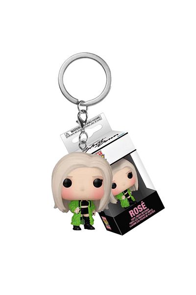 Choice Rose Pocket Keychain Keychain Figure Jisoo Rose Lisa Jennie Pendant Vinyl Figure Collection Toys