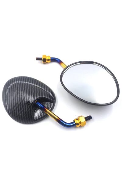 Choice Show off Your Uniqueness Angle Adjustable Rearview Mirror for Motorcycle E-bike Scooter ATV Color...