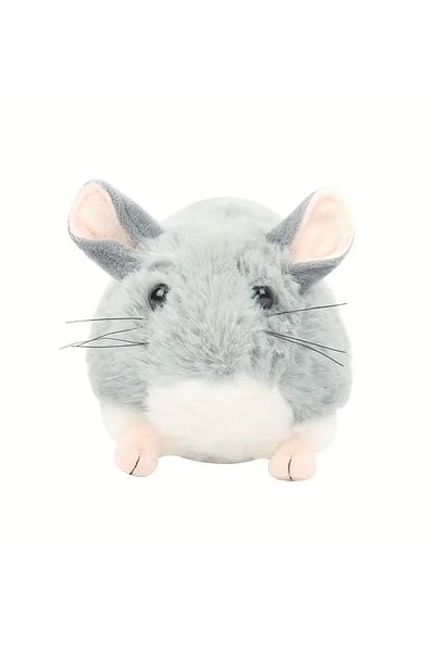 Choice 32cm Grey Cute Simulation Mouse Plush Toy Soft Stuffed Animals Kawaii Lifelike Chinchillas Mouse Fun