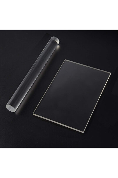 Choice قطعتان من أسطوانة طين الأكريليك مع ورقة أكريليك، أسطوانة طين أكريليك م...