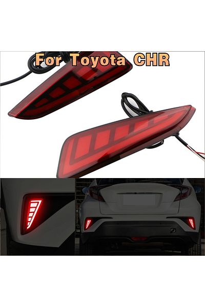 Choice مصابيح LED 2 وظيفة LED للمصد الخلفي للسيارة مصابيح الضباب LED مصابيح ضوء الفرامل لسيارة Toyota CHR C-HR 2018 2019 2020