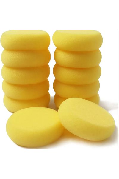 Choice 12pcs 12pcs Painting Pottery Clay Sponge, Circular Synthetic Artist Sponges, Watercolor Sponge For P