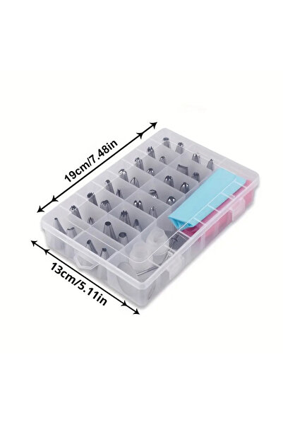 Choice مجموعة مكونة من 38 قطعة من أكياس المعجنات الكريمية وفوهات تزيين الكيك وقوالب الخبز