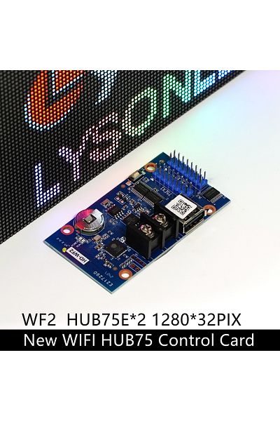 Choice وحدة تحكم LED لاسلكية من Huidu Hd-wf2 Hub75 منافذ واي فاي للوحة P4 P5 RGB الداخلية الملونة للباب...