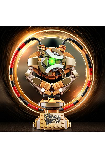 M MENBIS 404pcs New Superheroes Building Bricks Toys Iron Mecha Reaction Furnace Model Diy Blocks Birthday Gi