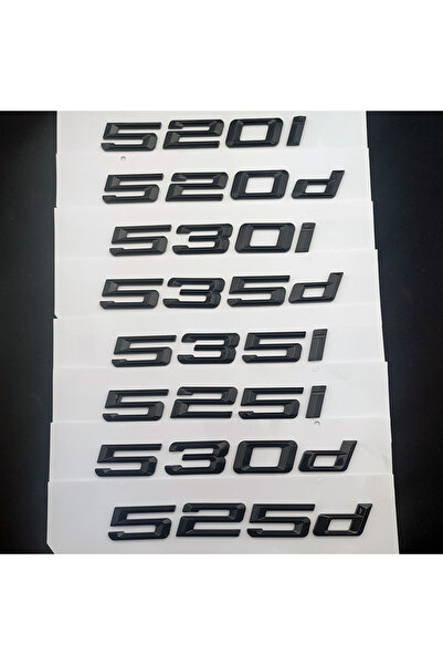 Choice 530d Glossy Black 3D ABS Black Logo 530d 520d 520i 535d 535i 540i 525d 530i Emblem Letters Sticker C