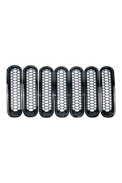 SOYAVISION Type A Front Grill Insert Grille Cover For 07-18 Jeep Wrangler Jk Front Grille Mesh Inserts & Headli