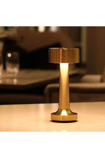 AWH Touch Sensor Bar Lamp, Cordless Rechargeable LED Night Light for Bedroom, Bedside, & More (Gold)