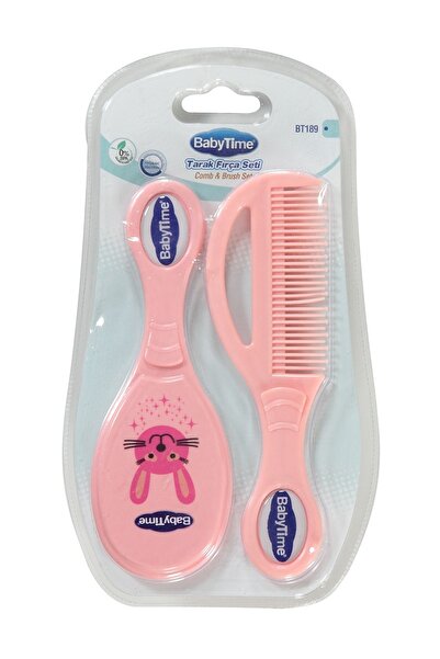 Babytime Baby Time Tarak Fırça Seti Bt189 - Pembe