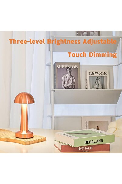 AWH LED Cordless Table Lamp, Rechargeable Touch Lamp with 4 Brightness Levels for Bedside & More
