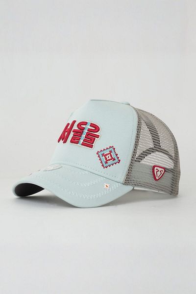 Rust&Rich Women Men's Mint Green Hat City's Collection - Seoul - Trucker Hat