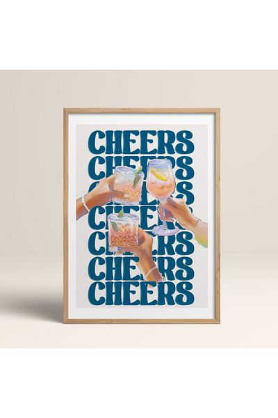 HOMEPACK Единична картина в дървена рамка, единичен плакат, картина TK/756