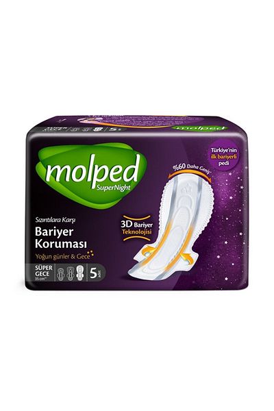 Molped Supernight Front Long Eco Night 5 Pack