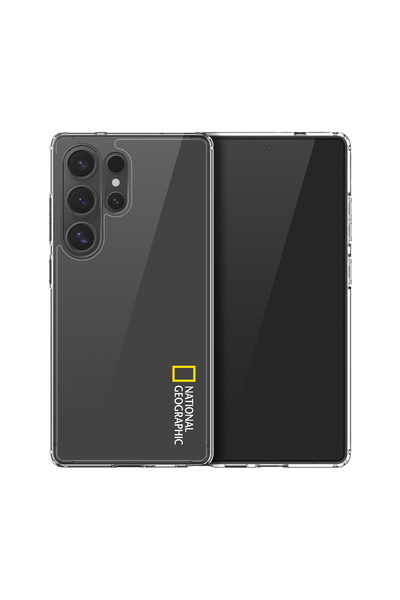 NATIONAL GEOGRAPHIC Crystal Clear Case V2 Jell Hard Galaxy S25 Ultra - White ...