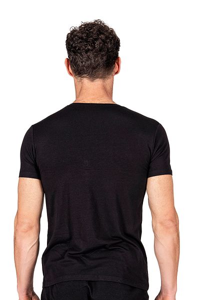 ÖZKAN underwear Özkan 11143 - Men's V-Neck Cotton Modal Flexible Undershirt T-Shirt