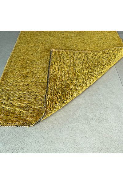 Homelux Foldy Rug, Rectangular, 76X150 Cm, Plain, Double-Sided, Yellow, Polyester