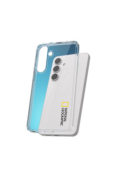 NATIONAL GEOGRAPHIC Crystal Clear Case V2 Jell Hard Galaxy S25 Ultra - Black Logo
