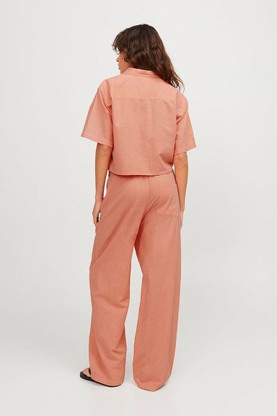 Jack & Jones Women's Crop Linen Shirt