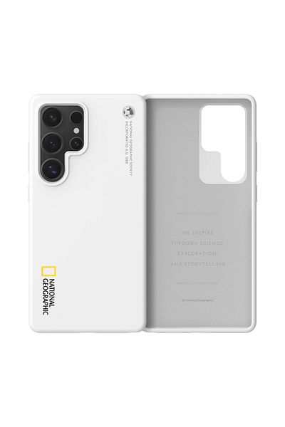 NATIONAL GEOGRAPHIC Silicone Case V2 Galaxy S25 Ultra - White