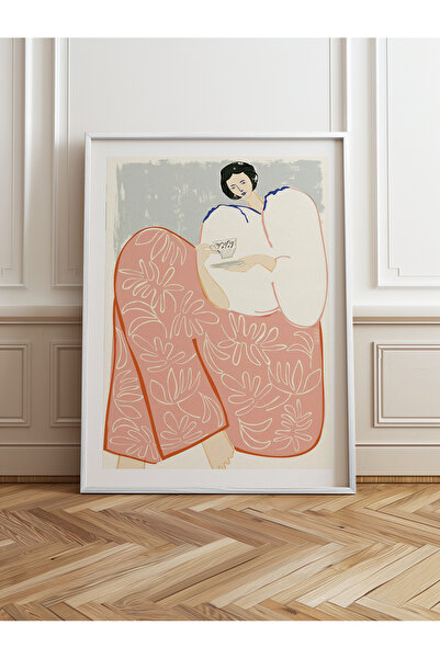 HOMEPACK Tekli Ahşap Çerçeveli Tablo Tek Parça Poster Tablo TK/762