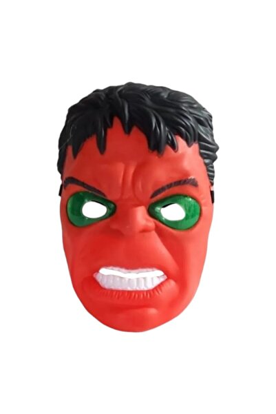 Niyet Işıklı Kırmızı Hulk Maske - Led Light Red Hulk Mask, Kostüm Partileri