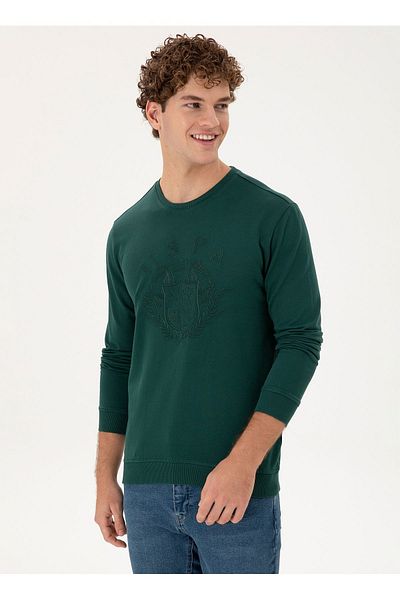 U.S. Polo Assn. Πόλο Ασν. Σκούρο πράσινο φούτερ - 1945650