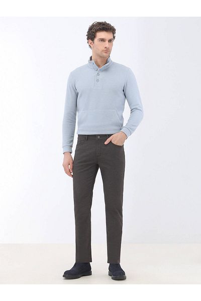 Kip Lässige, gewebte Hose aus Baumwollmischung im Slim Fit