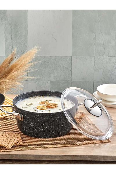 FALEZ Black Line Deep Pot 22 cm
