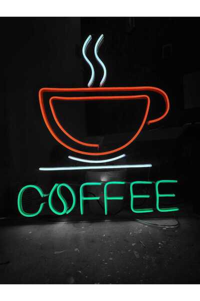 En Güzel Günde Coffee Neon Led Işıklı Yazı 45*50 Cm