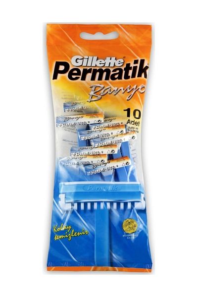 Gillette Permatic Bath 10 Pieces Disposable