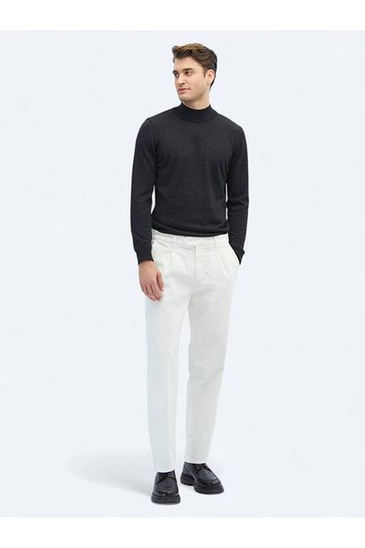 Kip Woven Velvet Casual Cotton Blend Trousers