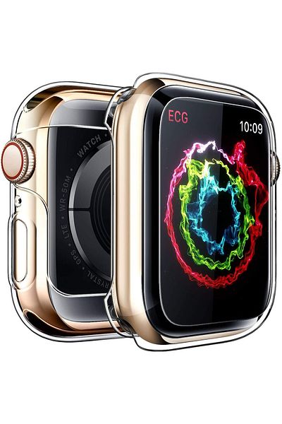 AWH iWatch Protective Case for Apple Watch Series 4 40mm, Ultra-Thin Clear TPU Screen Protector