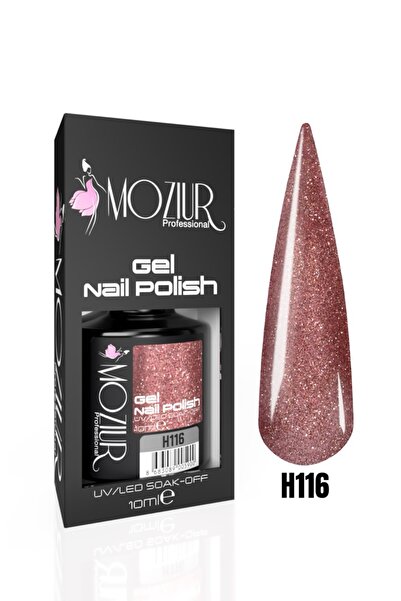 MOZIUR H116 Simli Seri Uv Led Kalıcı Oje 10ml