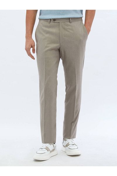 Kip Plain Weave Fitted Fit Classic Trousers