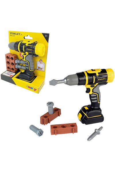 Smoby Stanley Mechanical Drill Toy With Accessories