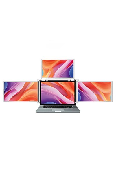 Trimonitör 14” Taşınabilir Üçlü Monitör