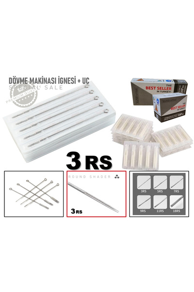 XLINETATTOO Ace pentru mașină de tatuaj 3rs 10 ace 10 vârfuri