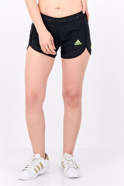adidas Women Sportswear Fit 4 Inseam Running Shorts, Black